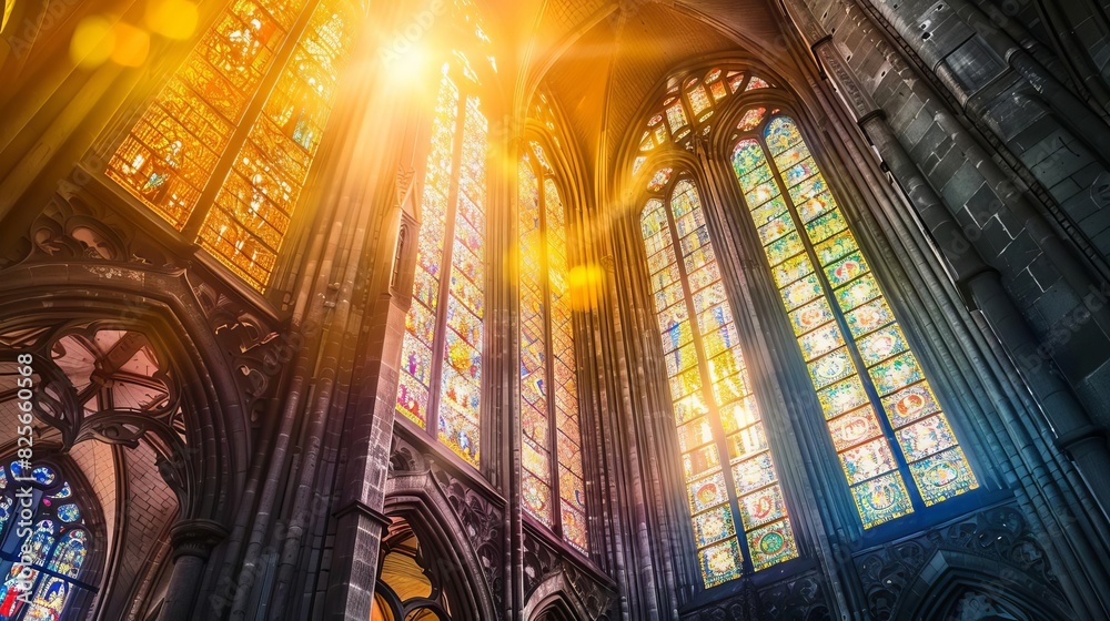 Fototapeta premium Historical landmark of a medieval cathedral