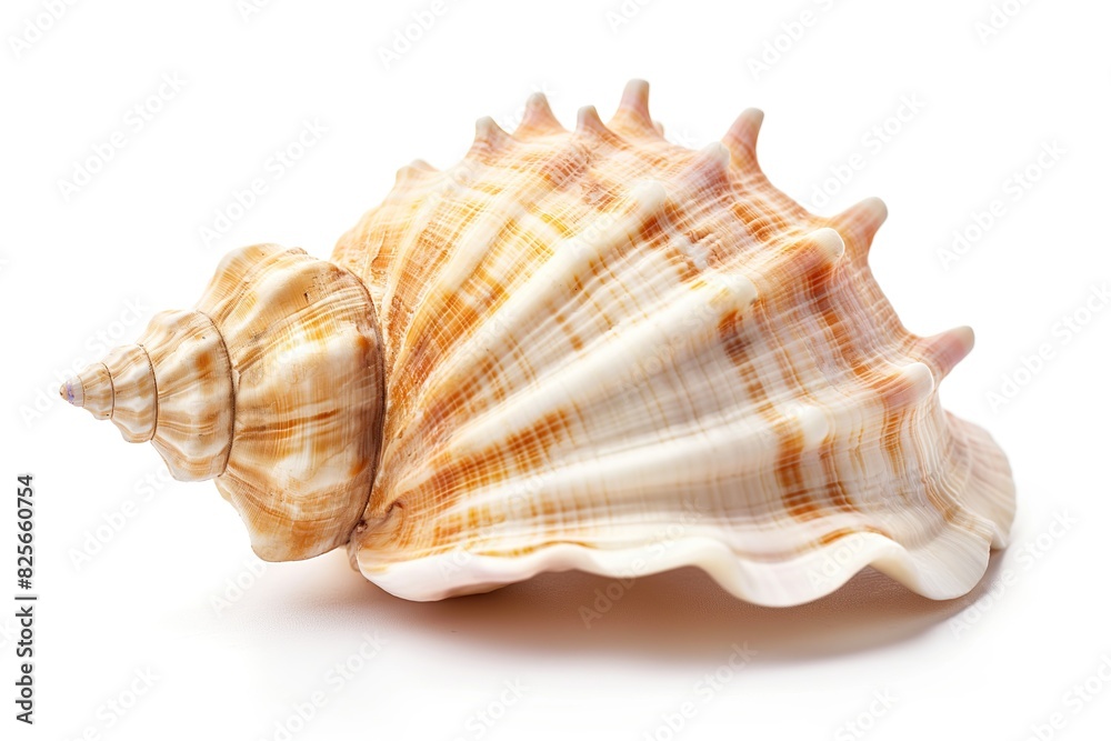 Beautiful seashell isolated on white background Beautiful seashell isolated on white background