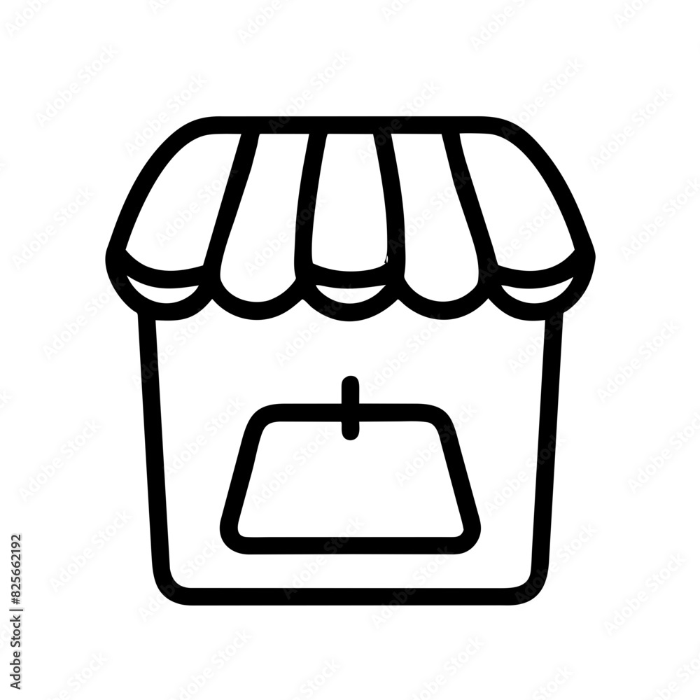 Shop Market Icon Outline Shop Market Icon Outline