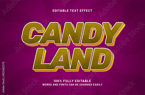 candy land editable text effect