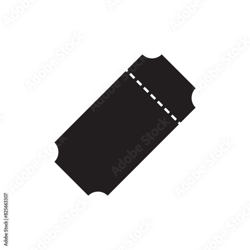 Flat Ticket icon symbol vector Illustration.