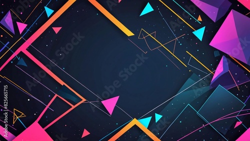 Wallpaper Mural banner background geometry Torontodigital.ca