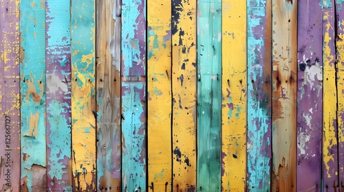 Old  grungy  colorful wood background