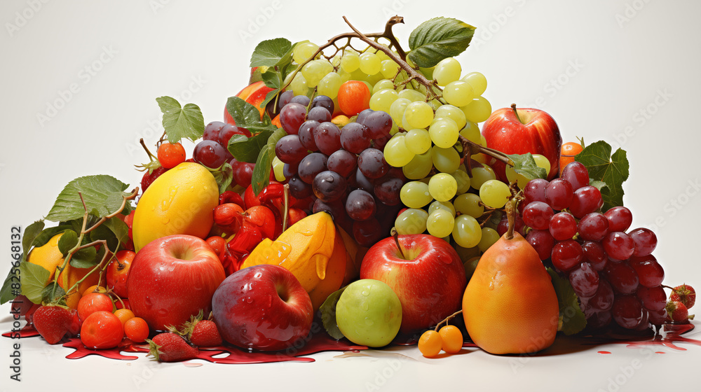Fresh and beautiful fruits.