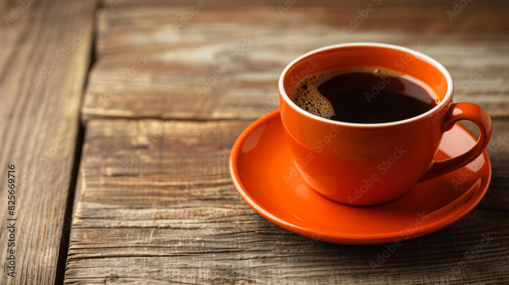  ceramic cup and saucer with coffee inside it.