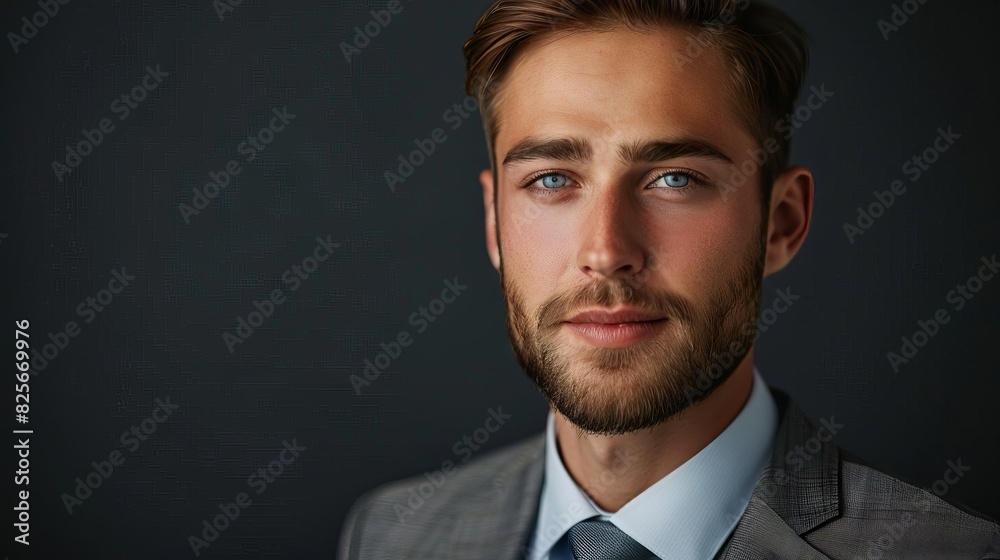 ambitious young businessman in professional attire ready for corporate success headshot photography ambitious young businessman in professional attire ready for corporate success headshot photography