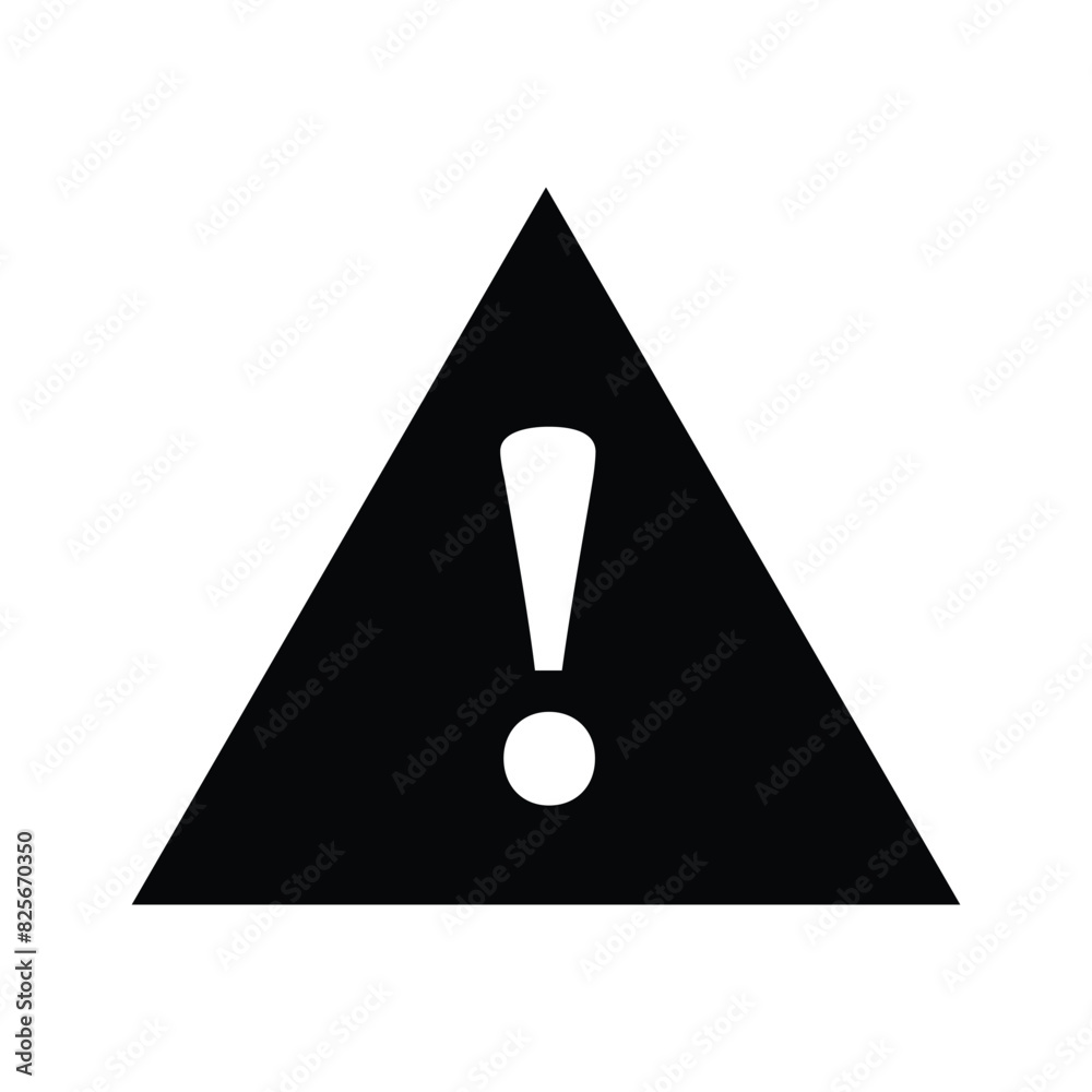 Danger icon in flat style with background. Danger icon in flat style with background.
