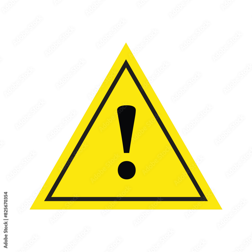Danger icon in flat style with background. Danger icon in flat style with background.