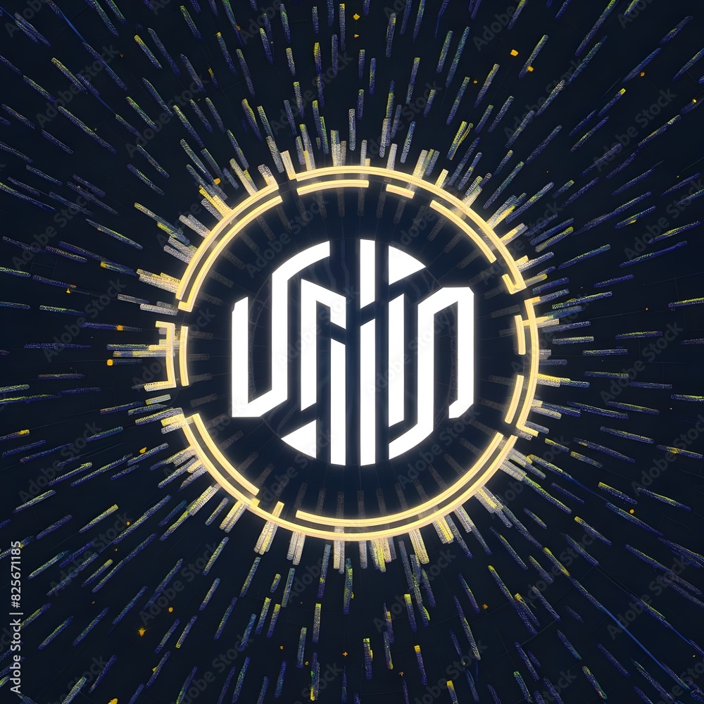 Fototapeta premium fractal burst background