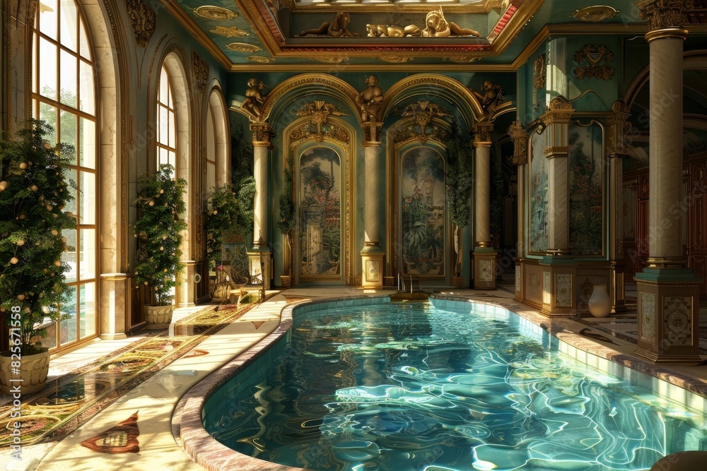 Fototapeta premium Classical Indoor Pool