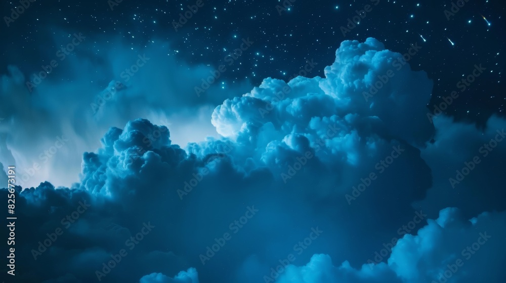 The glowing clouds of the night sky a reminder to appreciate the beauty of the world even in the darkness. The glowing clouds of the night sky a reminder to appreciate the beauty of the world even in the darkness.