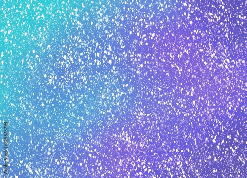 The background is in blue tones with snow effects floating all around.