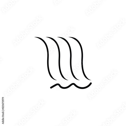 waterfall icon. Flat style design isolated on white background.