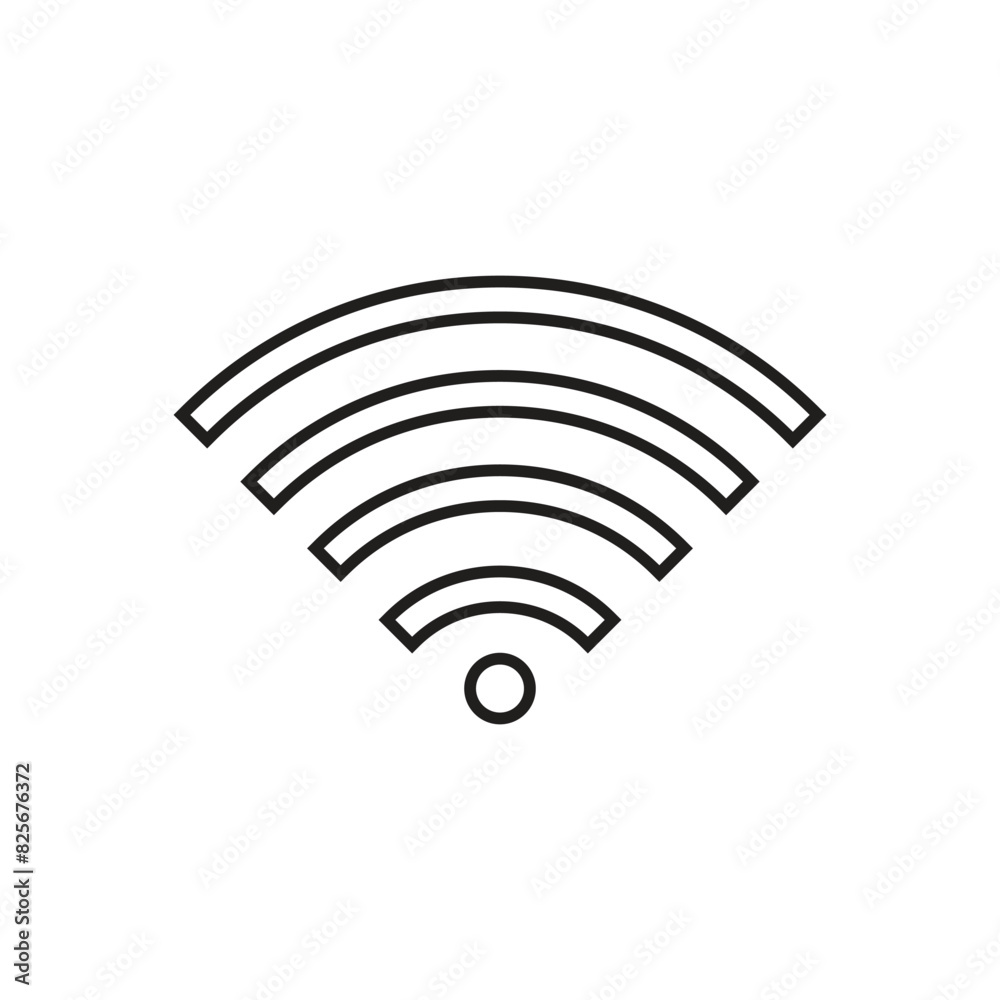 Flat WiFi icon symbol vector Illustration. Flat WiFi icon symbol vector Illustration.