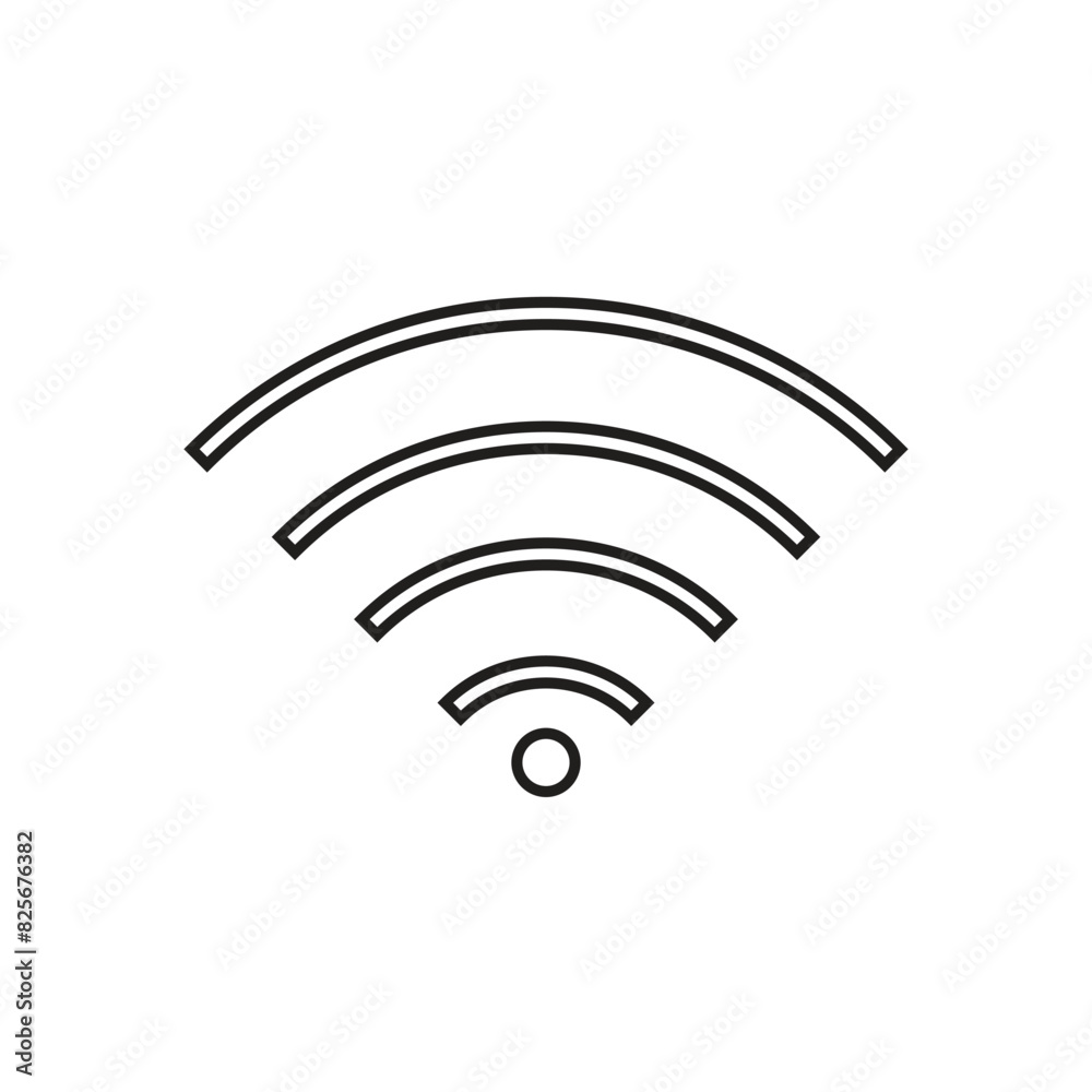 Flat WiFi icon symbol vector Illustration. Flat WiFi icon symbol vector Illustration.