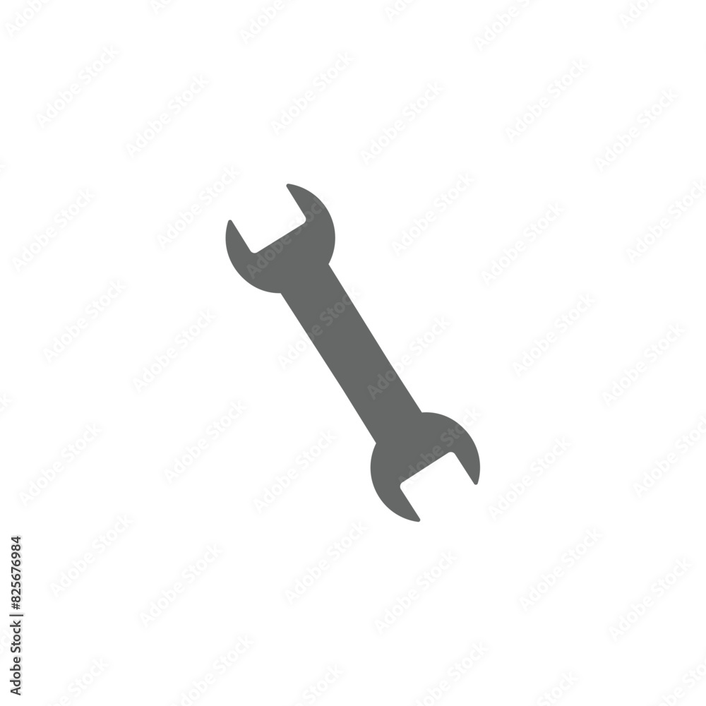 wrench icon, in trendy flat style isolated on grey background. vector illustration. wrench icon, in trendy flat style isolated on grey background. vector illustration.