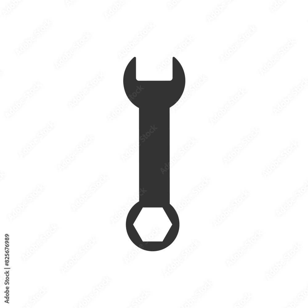 wrench icon, in trendy flat style isolated on grey background. vector illustration. wrench icon, in trendy flat style isolated on grey background. vector illustration.