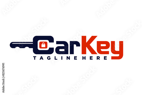 car key logo with letter C concept