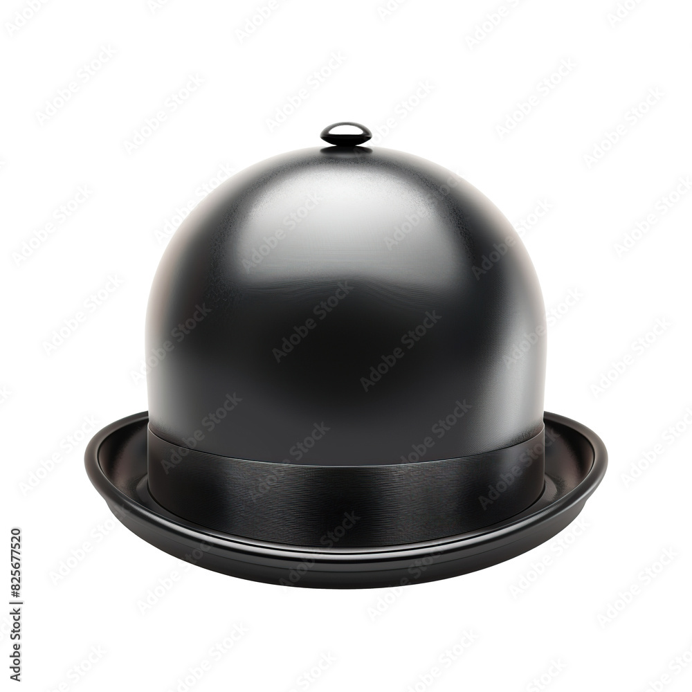bowler hat as element in isolated white background bowler hat as element in isolated white background