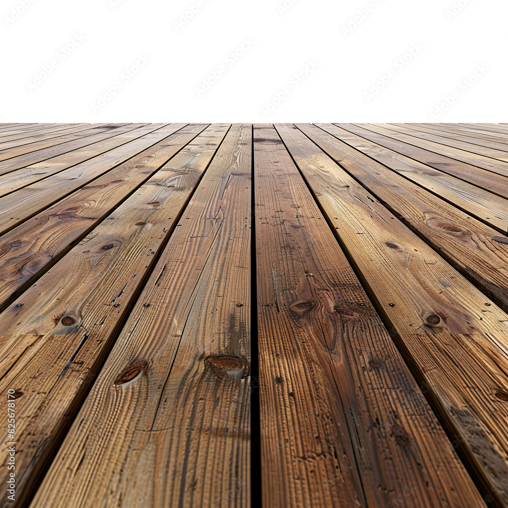 empty wooden floor as element in isolated white background empty wooden floor as element in isolated white background