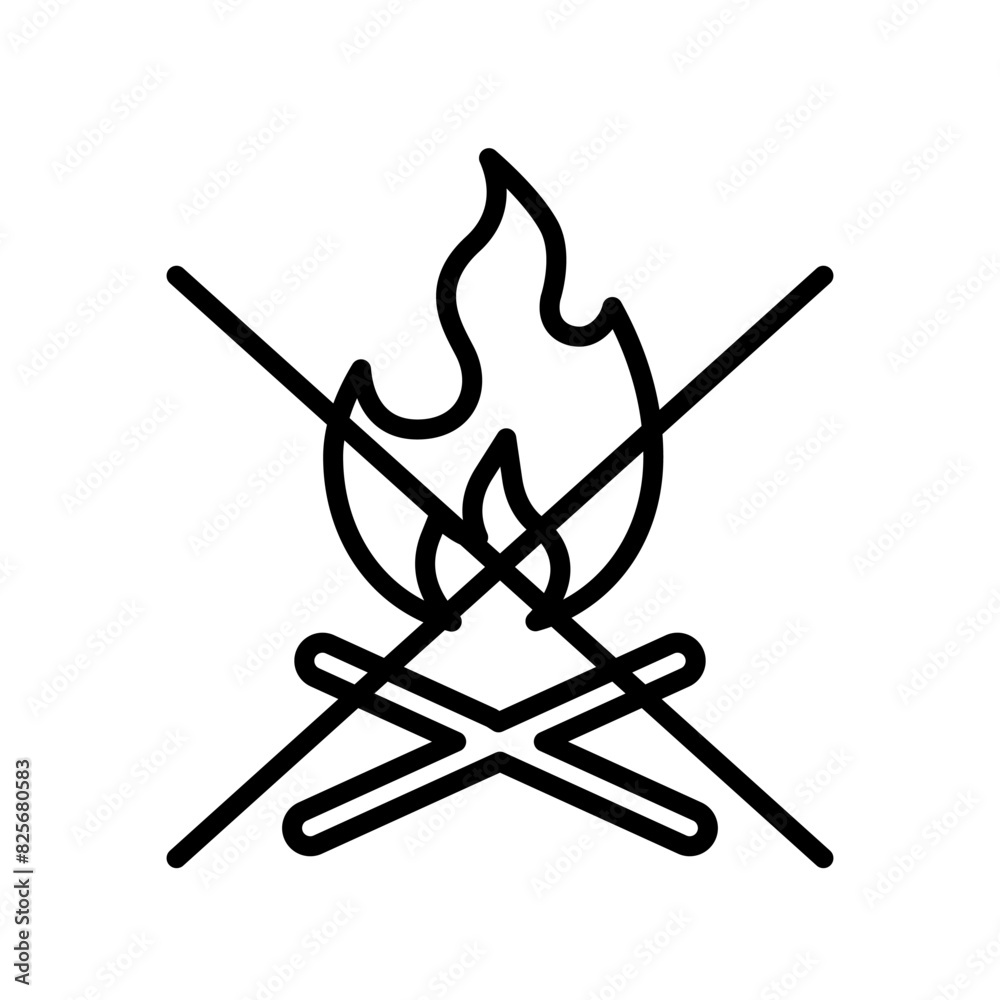 Fire icon template Fire icon template