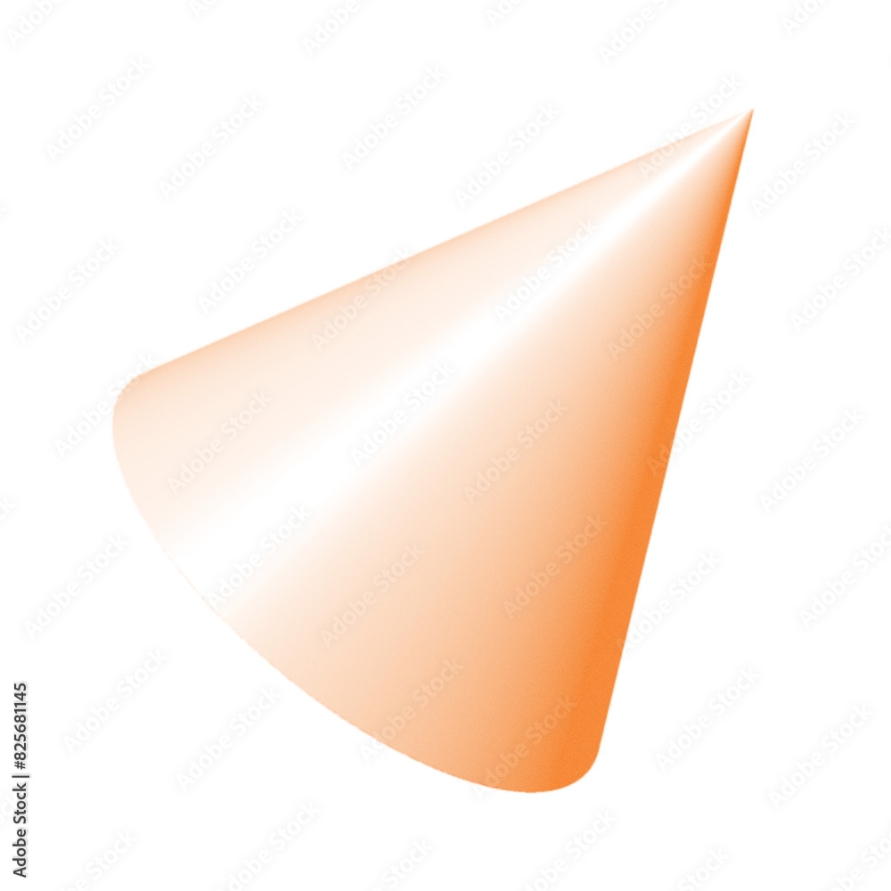 3D transparent cone with noise textured 3D transparent cone with noise textured