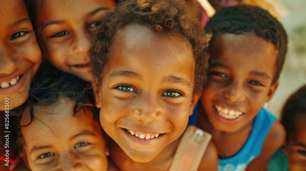 A Group Of Children Smiled And Looked At The Camera, Showcasing The Beauty Of Diversity And Friendship, Hd Images A Group Of Children Smiled And Looked At The Camera, Showcasing The Beauty Of Diversity And Friendship, Hd Images