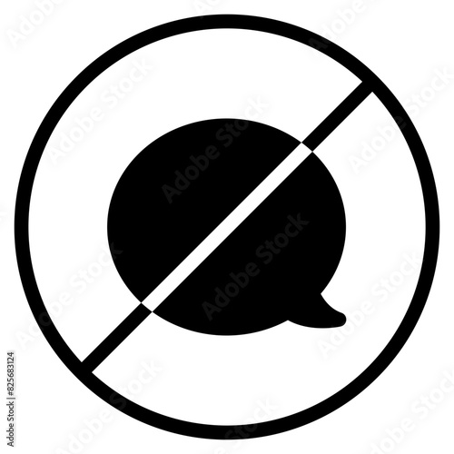no chatting icon