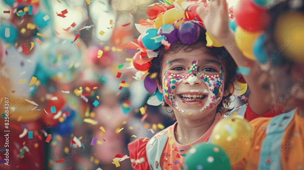 A Happy Child With Friendship In A Carnival Party Celebrated Joy And Togetherness With Friends, Hd Images A Happy Child With Friendship In A Carnival Party Celebrated Joy And Togetherness With Friends, Hd Images