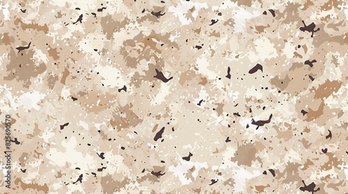 seamless pattern featuring camouflage designed for desert combat background photo