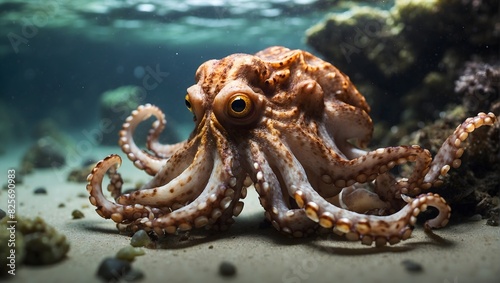 A story about an octopus using its camouflage abilities to outsmart its predators ai_generated