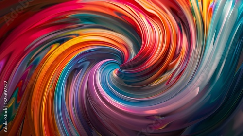 Multicolored swirls intertwining to form a captivating and energetic backdrop