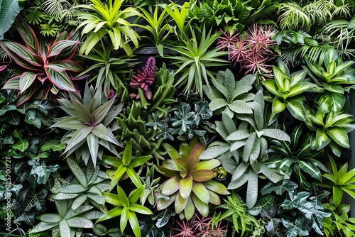 Vertical wall plant background.