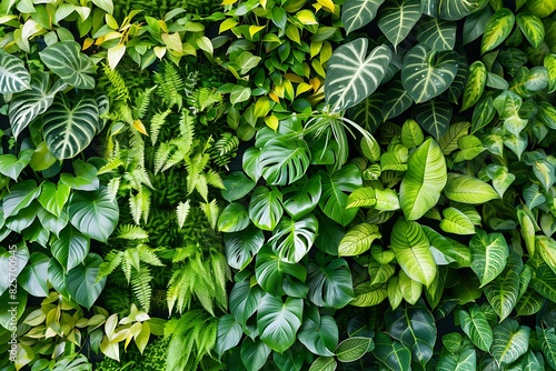 Vertical wall plant background.