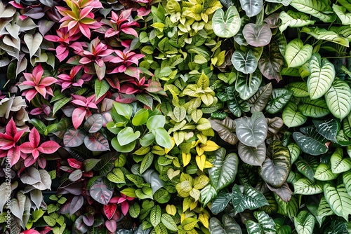 Vertical wall plant background.