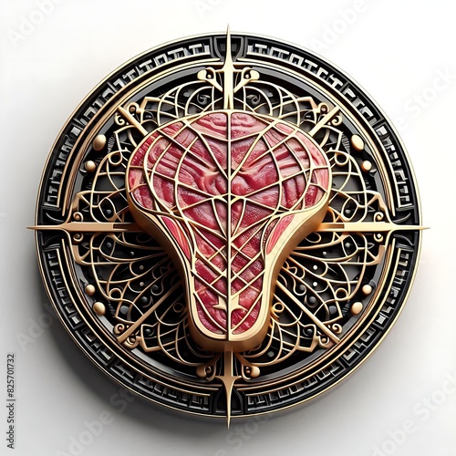 Coin and money design geometric gold and black