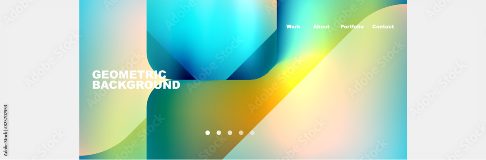 Square internet web page design template. Vector Illustration For Wallpaper, Banner, Background, Card, Book Illustration, landing page