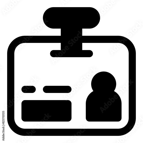 Id card icon for identification and access control