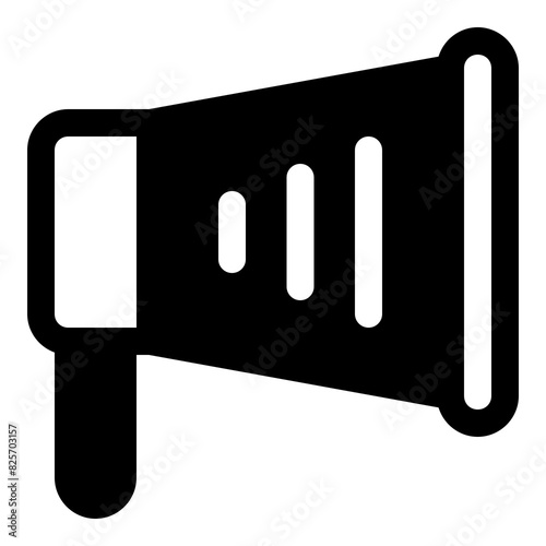 Megaphone icon for announcements and public speaking photo