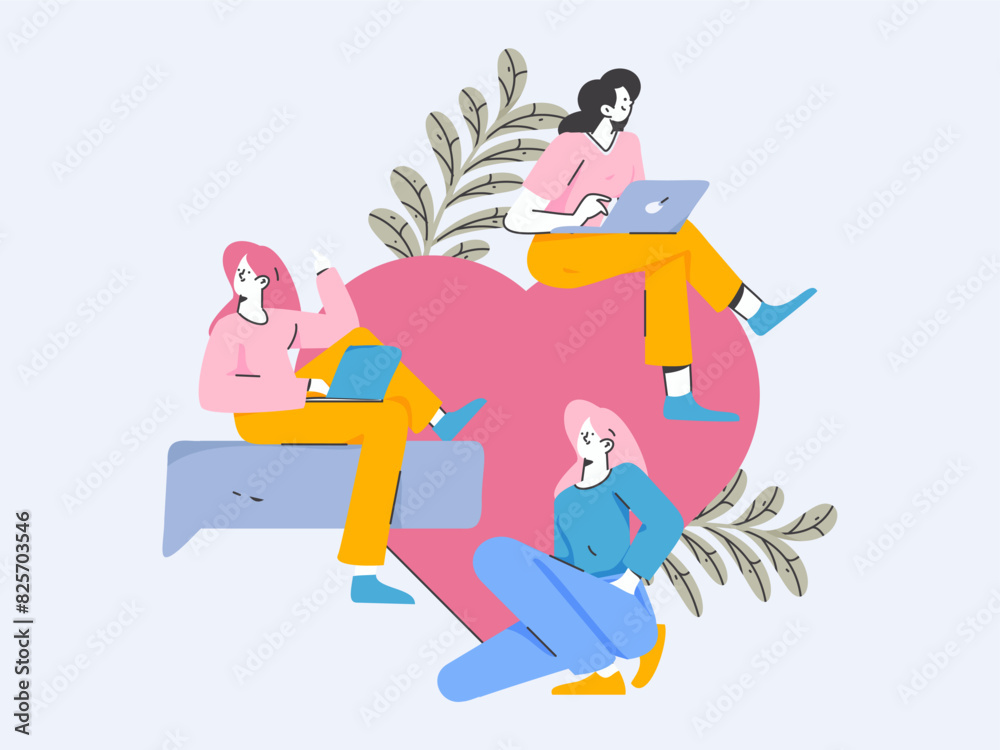 3.12 International Women's Day professional women flat character vector concept operation hand drawn illustration
3.12 International Women's Day professional women flat character vector concept operation hand drawn illustration