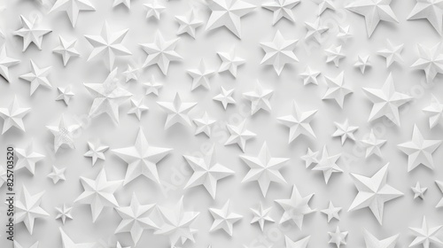 White background with star pattern