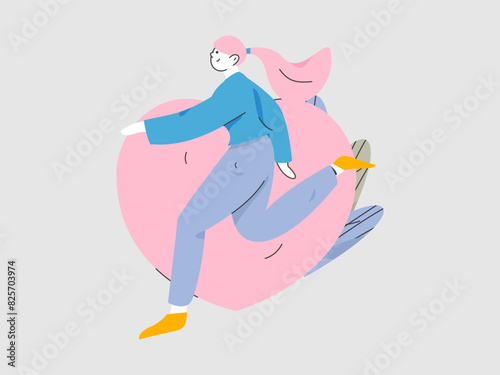 3.12 International Women's Day professional women flat character vector concept operation hand drawn illustration

