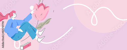 3.12 International Women's Day professional women flat character vector concept operation hand drawn illustration
