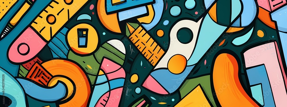 Obraz premium a doodle art with business theme