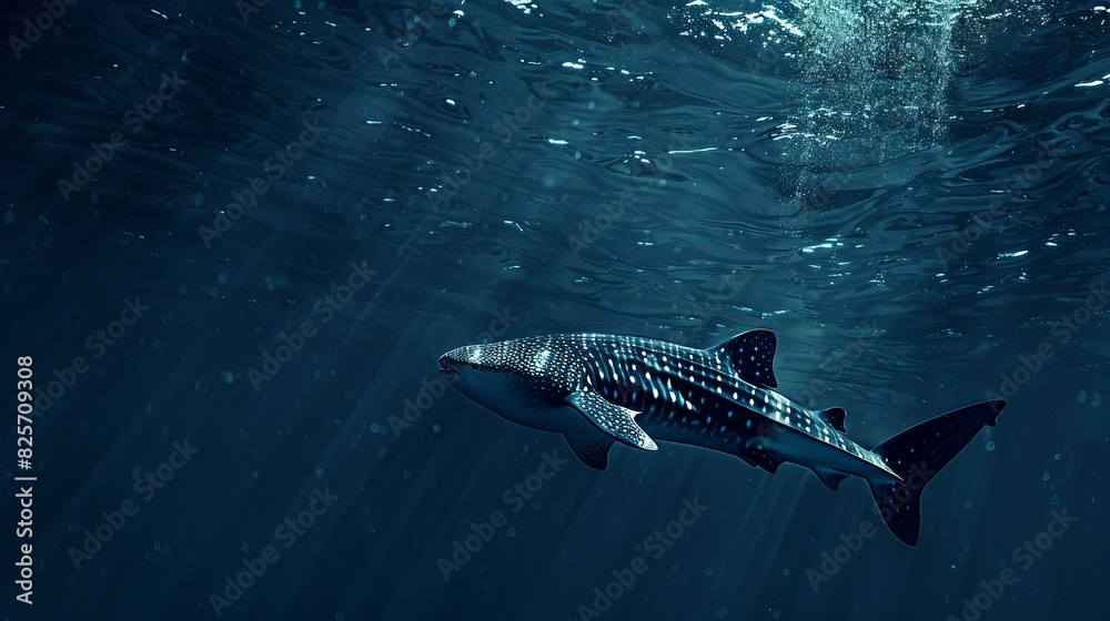 Fototapeta premium whale shark on a surface