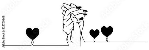 holding hands romantically 