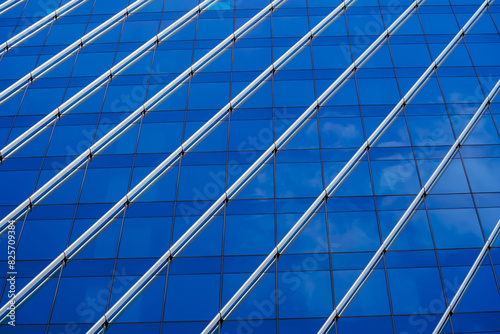 Texture plexus weave window skyscrapers facade.