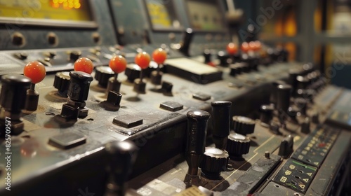 The satisfying click of switches and buttons being flipped to control the engines operations.