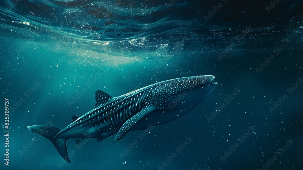 Fototapeta premium whale shark on a surface