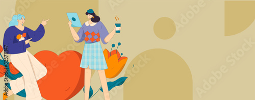 3.12 International Women's Day professional women flat character vector concept operation hand drawn illustration
